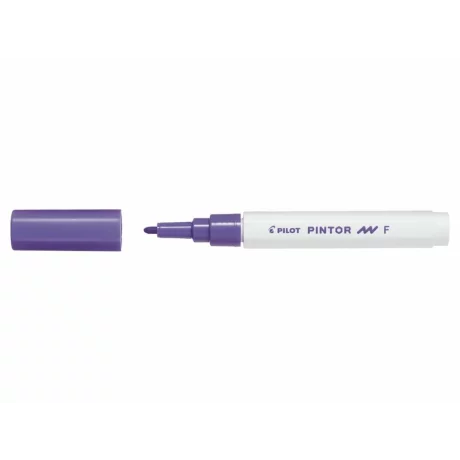 Marker cu vopsea Pintor, Pilot, 1.0 mm, varf rotund, Violet Fine