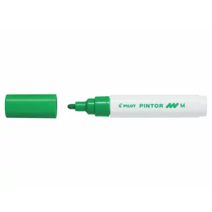 Marker cu vopsea Pintor, Pilot, 1.40 mm, varf rotund, Verde deschis Mediu