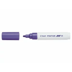 Marker cu vopsea Pintor, Pilot, 1.40 mm, varf rotund, Violet Mediu