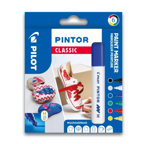 Set Pintor clasic mix 6 culori mediu Pilot