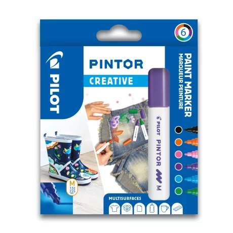 Set Markere Pintor creativ mix 6 culori mediu Pilot