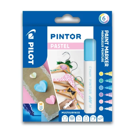 Set Markere Pintor pastel mix 6 culori mediu Pilot