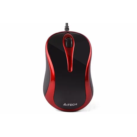 Mouse A4Tech V-TRACK N-350-2 negru/rosu USB A4TMYS41193