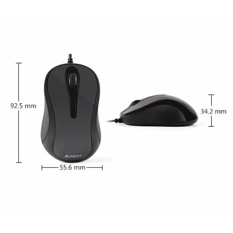 Mouse A4Tech V-TRACK N-350-2 negru/rosu USB A4TMYS41193