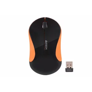 Mouse A4TECH V-TRACK G3-270N-1 negru + Portocaliu WRLS A4TMYS46039