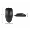 Mouse A4TECH, cu fir, negru OP-530NU