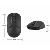 MOUSE A4tech, wireless, 2.4GHz + BT, optic, 1200 dpi,   negru, FB12-BK