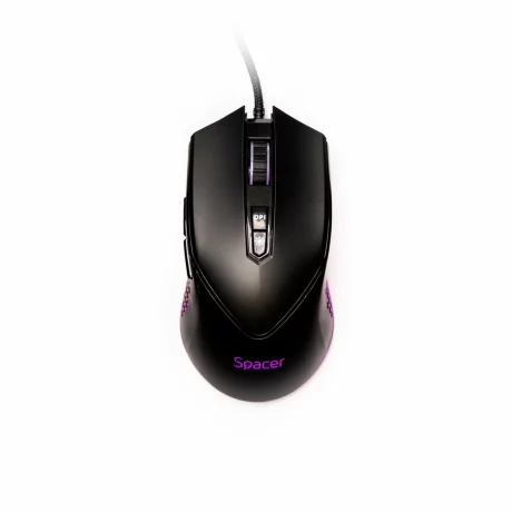 MOUSE Spacer - gaming, cu fir, USB, optic, 12.000 dpi,  negru, SPGM-ALIEN-NOVA