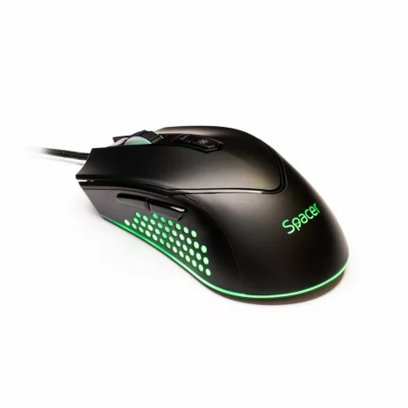 MOUSE Spacer - gaming, cu fir, USB, optic, 12.000 dpi,  negru, SPGM-ALIEN-NOVA