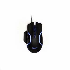 MOUSE Spacer  gaming, cu fir, USB, optic, 12.800 dpi,  negru, SPGM-ALIEN-RACE