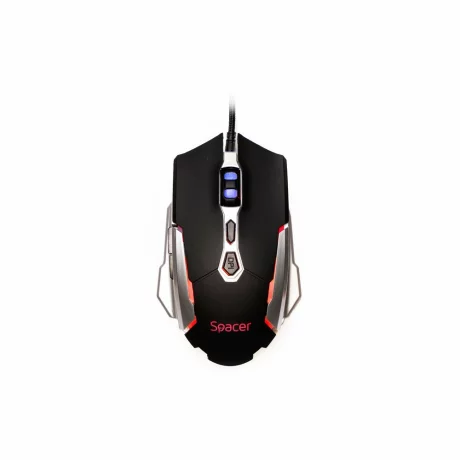 MOUSE Spacer gaming, cu fir, USB, optic, 3.200 dpi,  negru,  SPGM-PULSAR-LITE