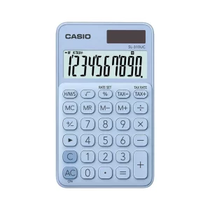 Calculator portabil Casio SL-310UC, 10 digits Albastru deschis