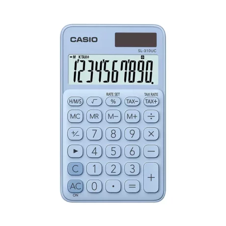 Calculator portabil Casio SL-310UC, 10 digits Albastru deschis