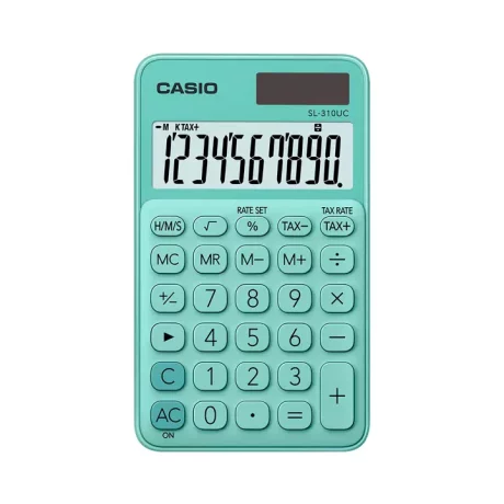 Calculator portabil Casio SL-310UC, 10 digits Verde