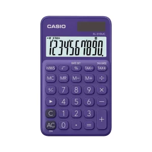 Calculator portabil Casio SL-310UC, 10 digits Violet