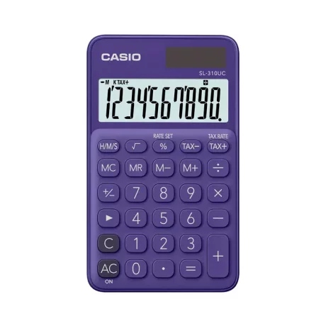 Calculator portabil Casio SL-310UC, 10 digits Violet