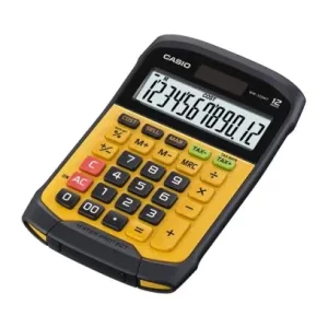 Calculator de birou Casio, rezistent la apa si praf, 12 digits, portocaliu