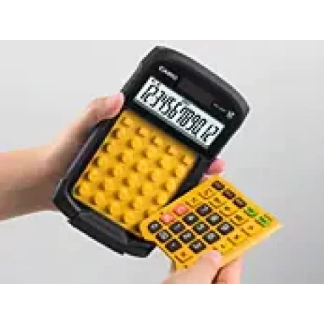 Calculator de birou Casio, rezistent la apa si praf, 12 digits, portocaliu