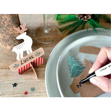 Set Markere Pintor DIY, Xmas place cards