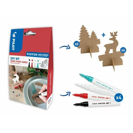 Set Markere Pintor DIY, Xmas place cards