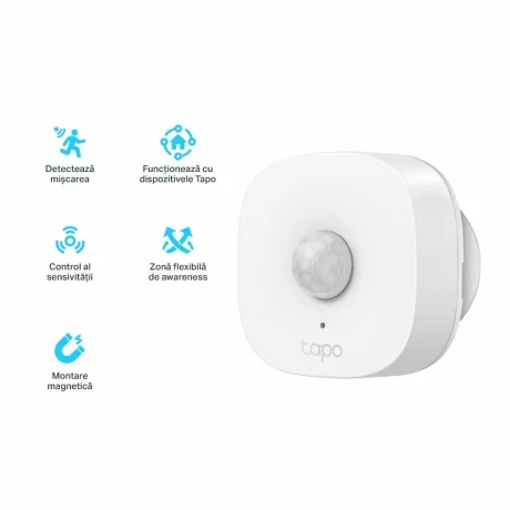 Senzor Smart de miscare TP-LINK Tapo T100 (necesita Hub Tapo)