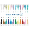 Marker cu vopsea Pintor, Pilot, 0.7 mm, varf rotund, EF, Albastru Pastel