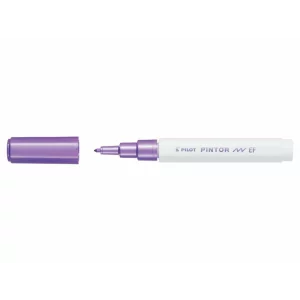Marker cu vopsea Pintor, Pilot, 0.7 mm, varf rotund, EF, Violet Metalic