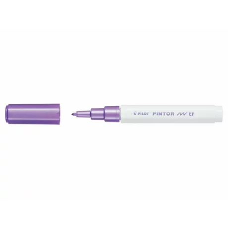 Marker cu vopsea Pintor, Pilot, 0.7 mm, varf rotund, EF, Violet Metalic