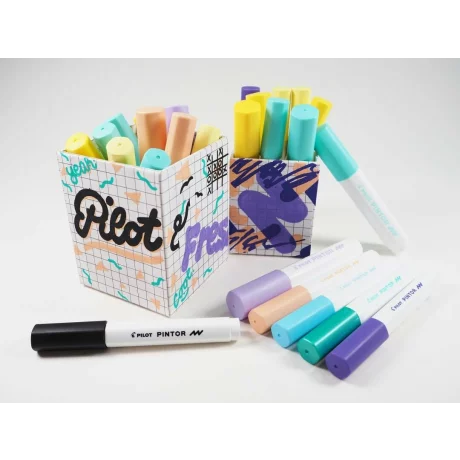 Marker cu vopsea Pintor, Pilot, 0.7 mm, varf rotund, EF, Violet Pastel