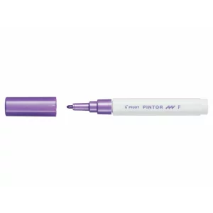 Marker cu vopsea Pintor, Pilot, 1.0mm, varf rotund, Fine, Violet Metalic