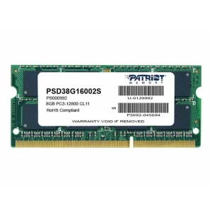 Memorie RAM PATRIOT PSD38G16002S DDR3 SODIMM Patriot 8 GB 1600 MHz CL11