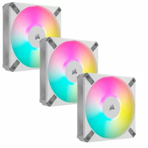 Ventilator Corsair iCUE AF120 RGB ELITE 120mm PWM Triple Fan Kit - White &quot;CO-9050158-WW&quot;