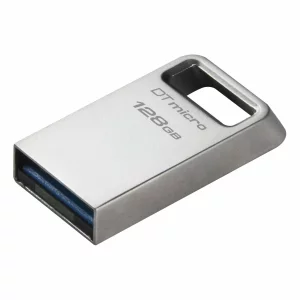 Memorie USB Kingston 128GB Data Traveler Micro, USB 3.2 Gen1, Metalic