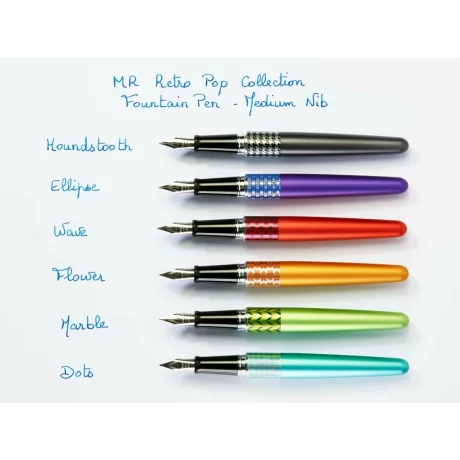 Stilou Pilot Mr Retro Pop Bleu +Cutie Mr3+Punga Mr3