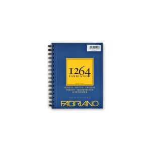 Bloc desen 1264 Schizzi, A5, 90gr, 60 file, cu spirală pe lățime Fabriano