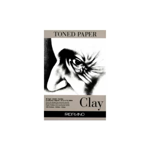 Bloc desen Toned Paper Clay, A4, 120g, 50 file, fără spirală Fabriano
