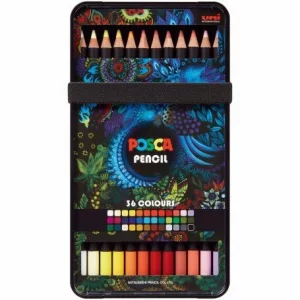Creion pastel uleios Posca KPE-200. 4mm, set 36 culori (sx4)