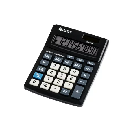 Calculator de birou 10 digiți, 137 x 102 x 31 mm, Eleven CMB1001-BK