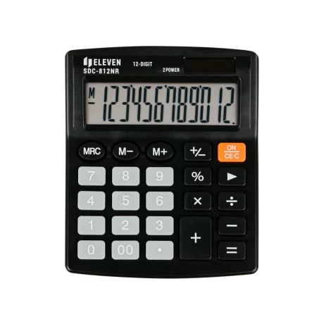 Calculator de birou 12 digiți, 124 x 102 x 25 mm, Eleven SDC-812NR