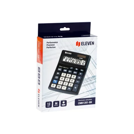 Calculator de birou 12 digiți, 137 x 102 x 31 mm, Eleven CMB1201-BK