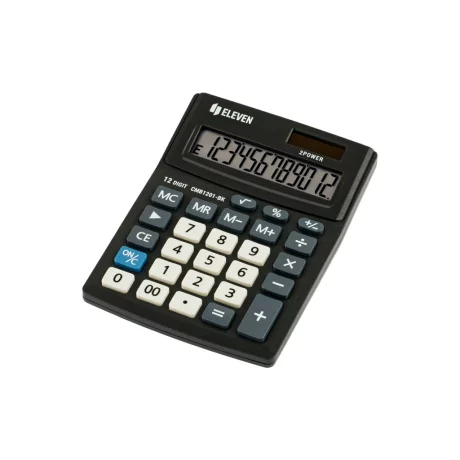 Calculator de birou 12 digiți, 137 x 102 x 31 mm, Eleven CMB1201-BK