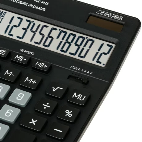 Calculator de birou 12 digiți, 199 x 153 x 31 mm, Eleven SDC-444S