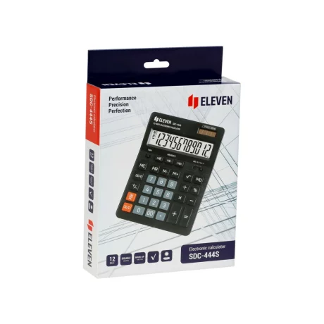 Calculator de birou 12 digiți, 199 x 153 x 31 mm, Eleven SDC-444S