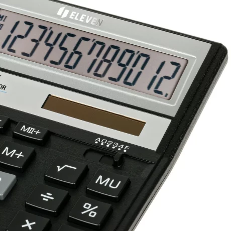 Calculator de birou 12 digit, 203 x 158 x 31 mm, Eleven SDC-888XBK