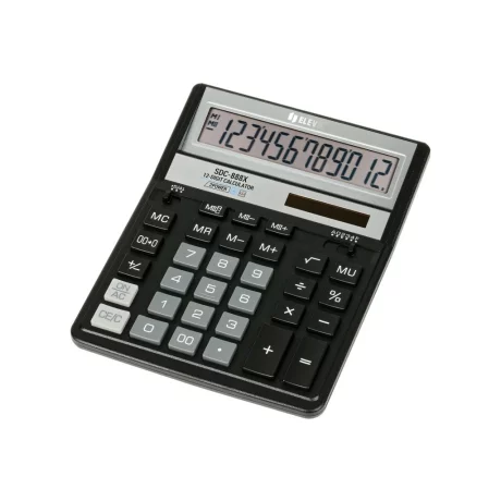 Calculator de birou 12 digiți, 203 x 158 x 31 mm, Eleven SDC-888X-BK