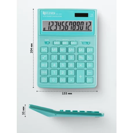 Calculator de birou 12 digiți, 204 x 155 x 33 mm, Eleven SDC-444XR