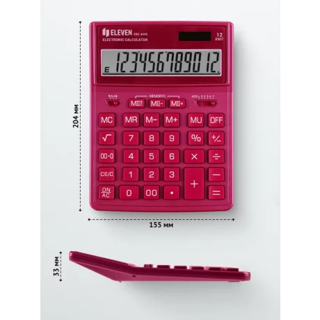 Calculator de birou 12 digiți, 204 x 155 x 33 mm, Eleven SDC-444XR