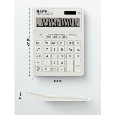 Calculator de birou 12 digiți, 204 x 155 x 33 mm, Eleven SDC-444XR