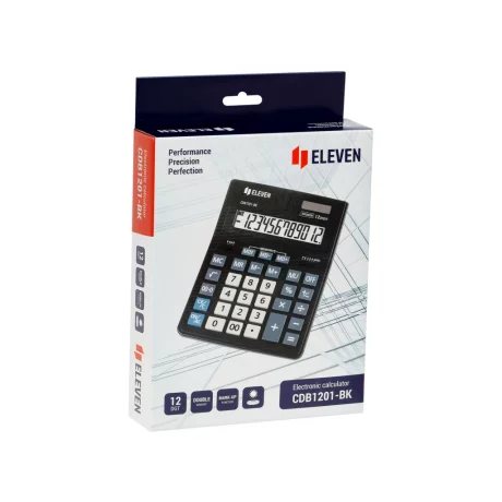 Calculator de birou 12 digiți, 205 x 155 x 35 mm, Eleven CDB1201-BK