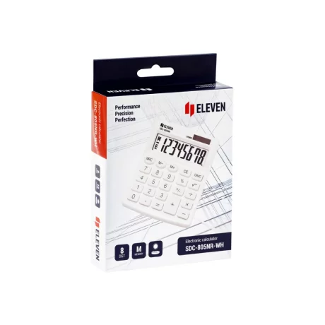 Calculator de birou 8 digiți, 120 x 105 x 21 mm, Eleven SDC-805